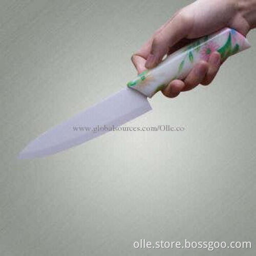Pure Porcelain Ceramic Knife with Full Printing